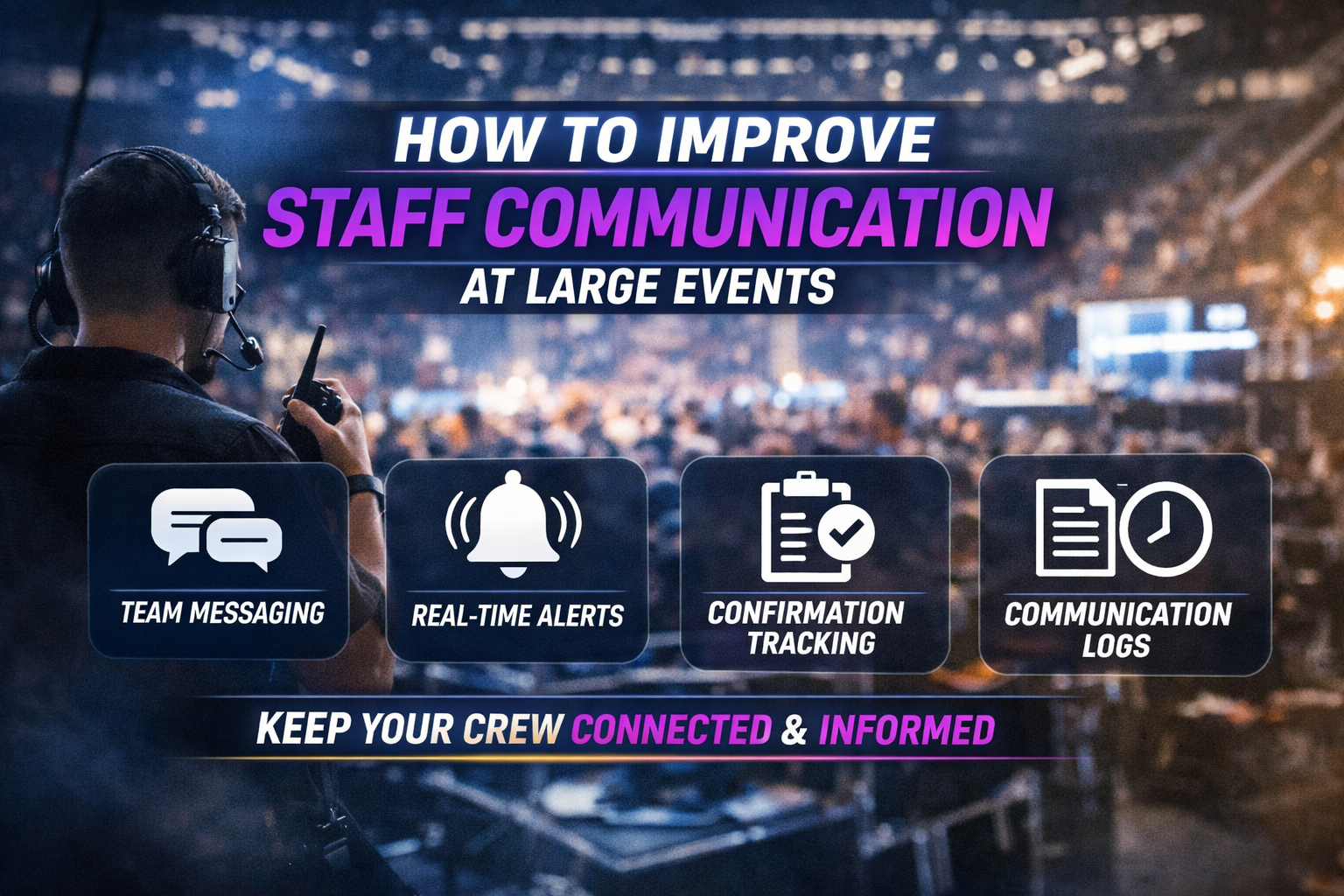 How to Improve Staff Communication at Large Events