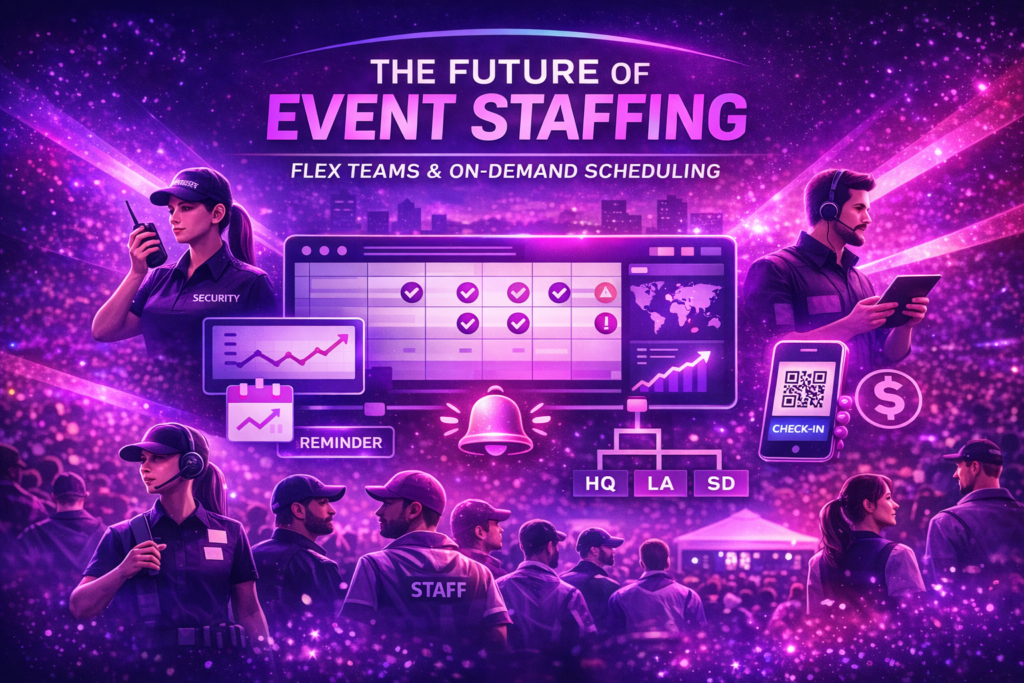 The Future of Event Staffing: Flex Teams and On-Demand Scheduling