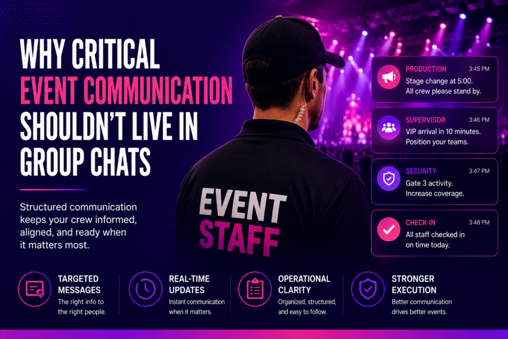 Why Critical Event Communication Shouldn’t Live in Group Chats
