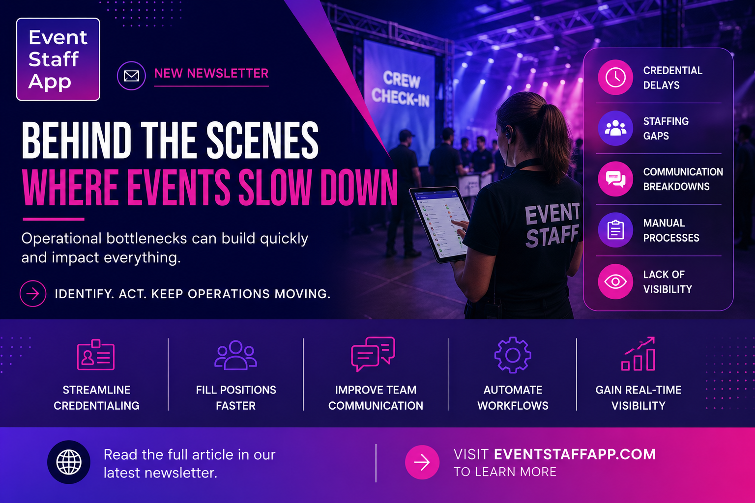 The Biggest Operational Bottlenecks at Large Events
