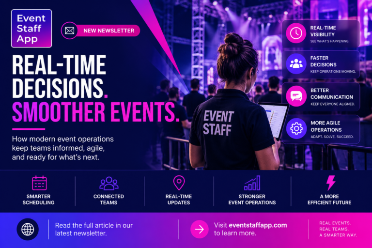 Why Event Operations Require Real-Time Decision Making