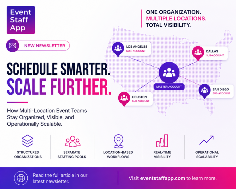 Why Multi-Location Event Teams Need Better Scheduling Systems